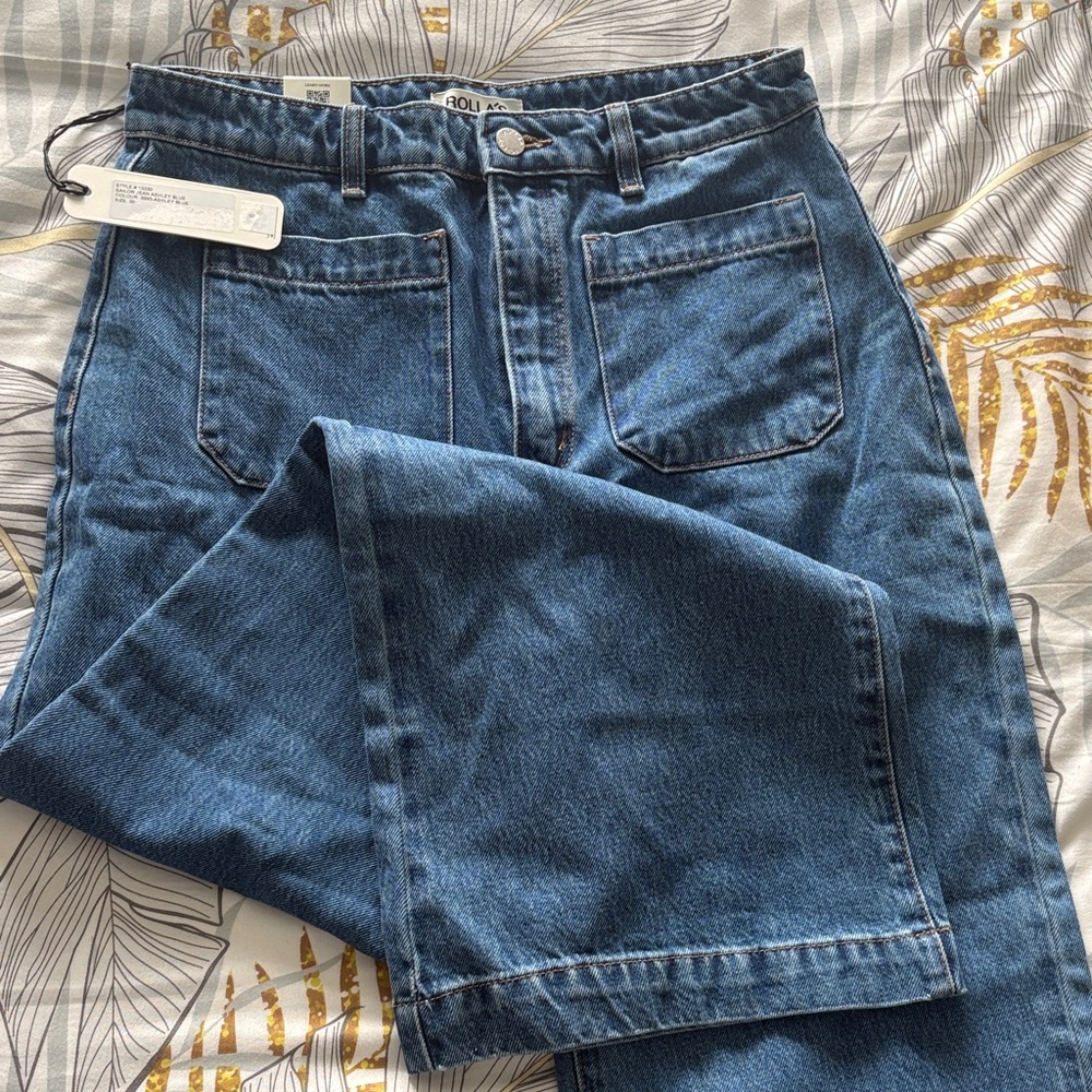 ROLLA'S Flare Jeans in Classic Blue